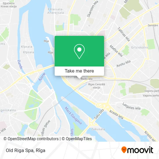 Old Riga Spa map