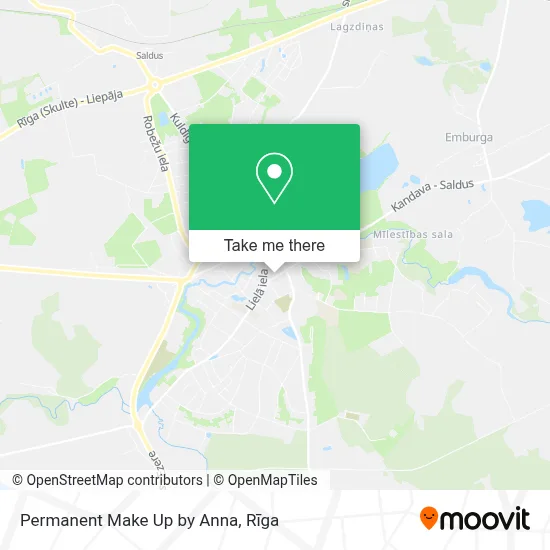 Permanent Make Up by Anna map