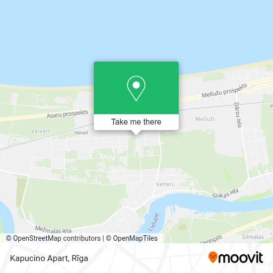Kapucino Apart map