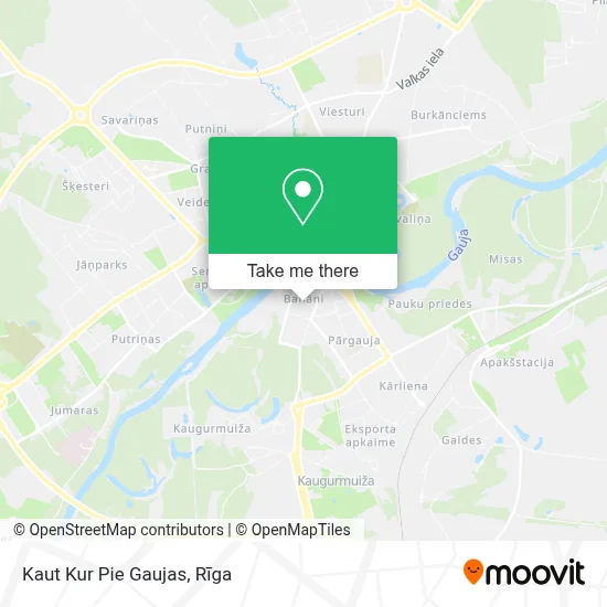 Kaut Kur Pie Gaujas map
