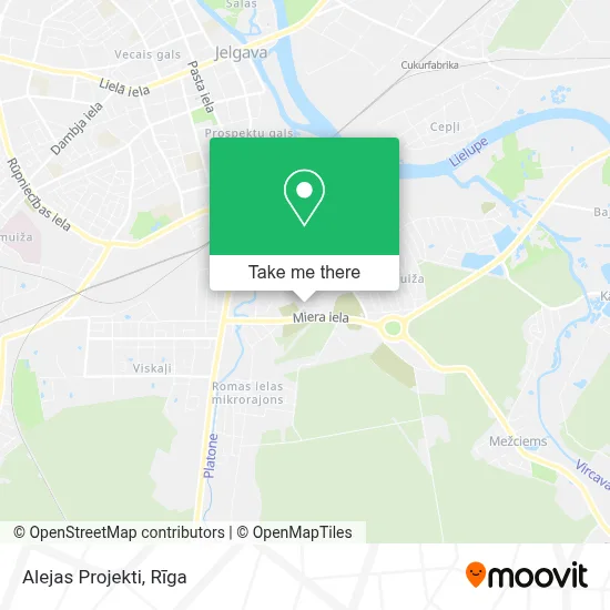 Alejas Projekti map