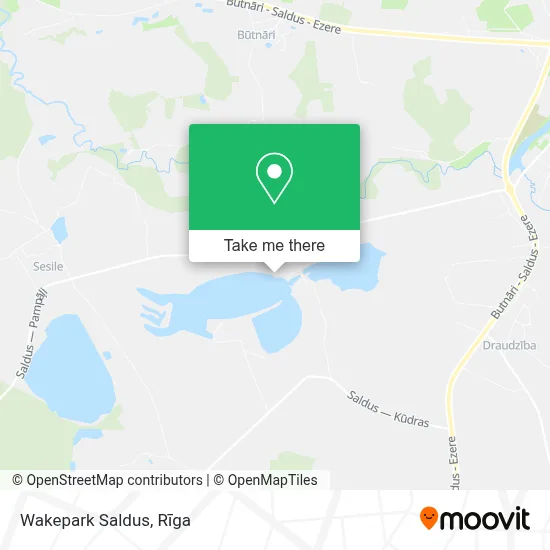Wakepark Saldus map