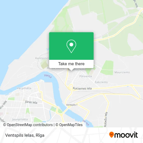 Ventspils Ielas map
