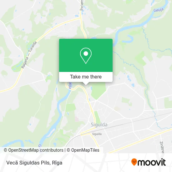 Vecā Siguldas Pils map