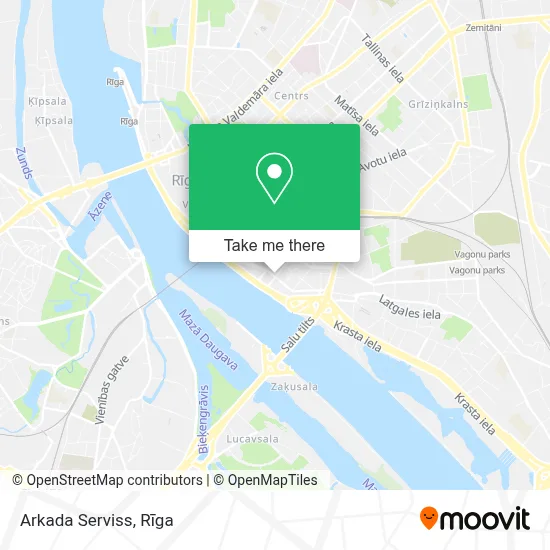 Arkada Serviss map