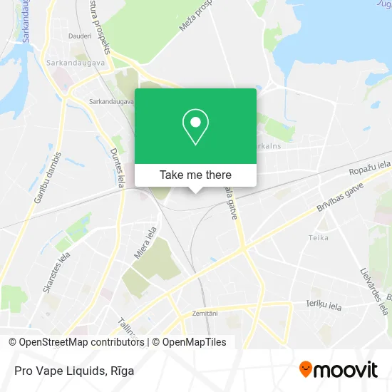 Pro Vape Liquids map