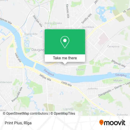 Print Plus map