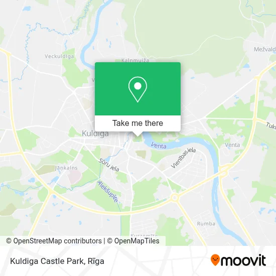 Kuldiga Castle Park map