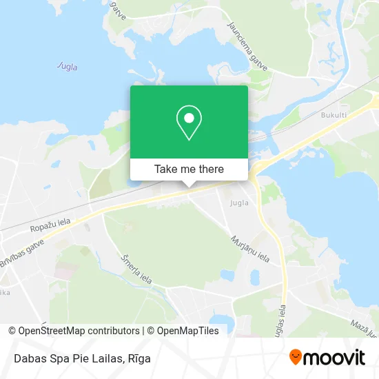 Dabas Spa Pie Lailas map
