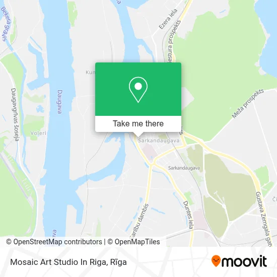 Mosaic Art Studio In Riga map