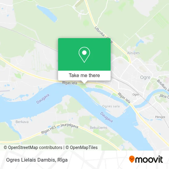 Ogres Lielais Dambis map