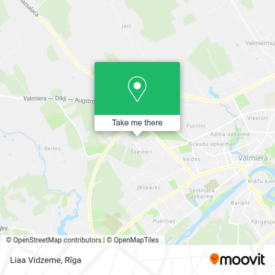 Liaa Vidzeme map