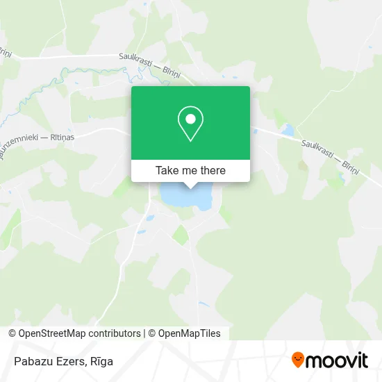 Pabazu Ezers map