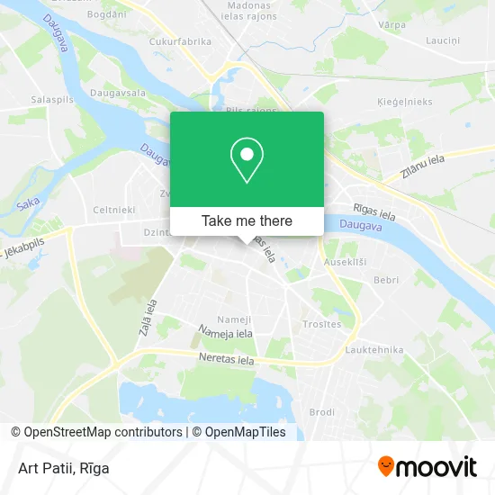 Art Patii map