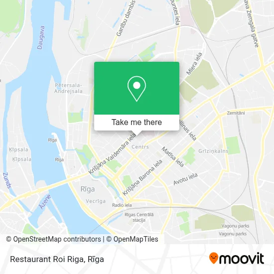 Restaurant Roi Riga map