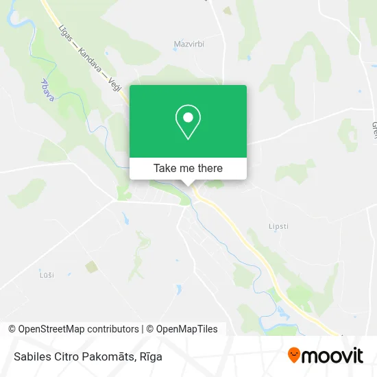 Sabiles Citro Pakomāts map