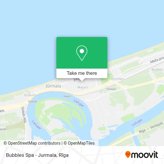 Bubbles Spa - Jurmala map