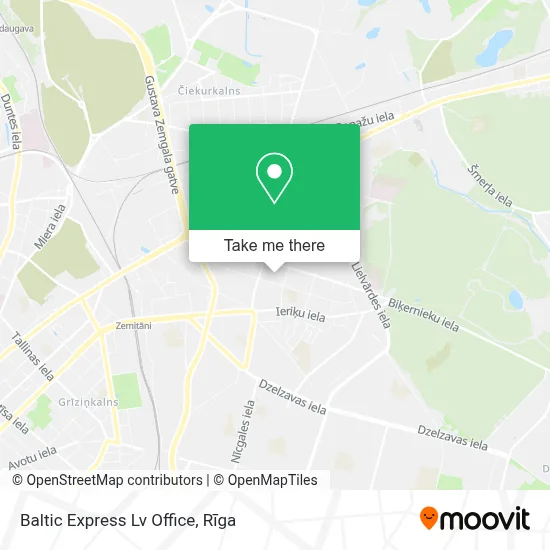 Baltic Express Lv Office map