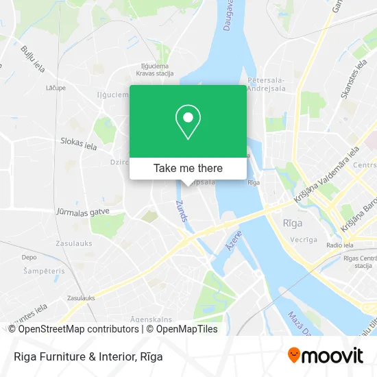 Riga Furniture & Interior map