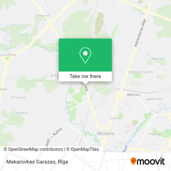 Makarovkas Garazas map