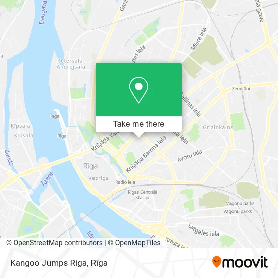 Kangoo Jumps Riga map