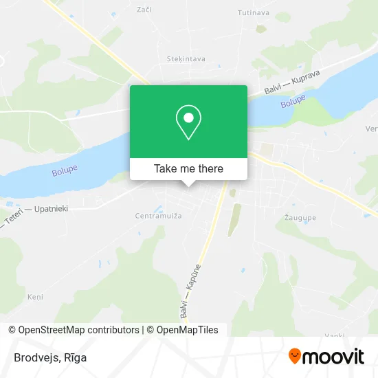Brodvejs map