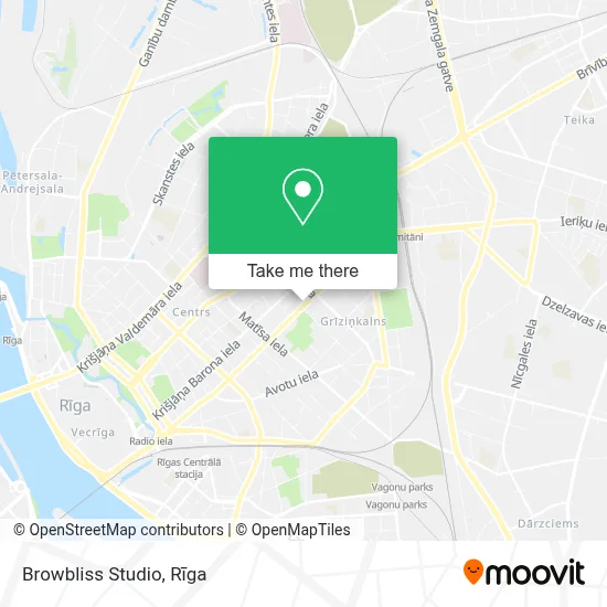 Browbliss Studio map