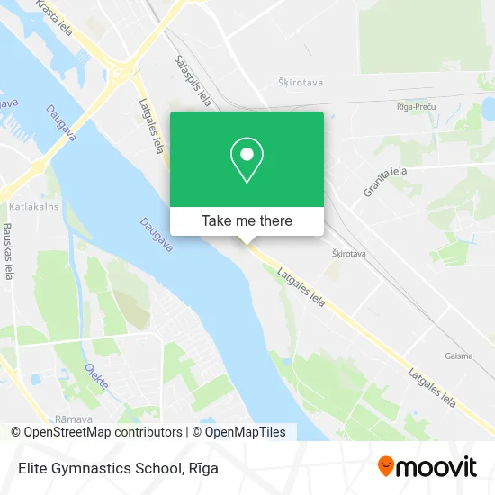 Elite Gymnastics School map