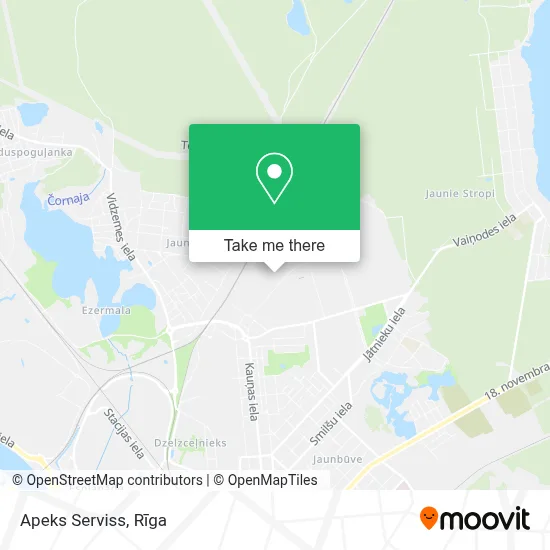 Apeks Serviss map
