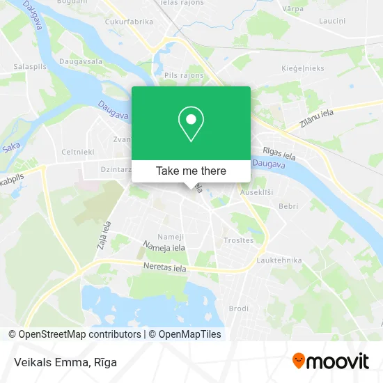 Veikals Emma map