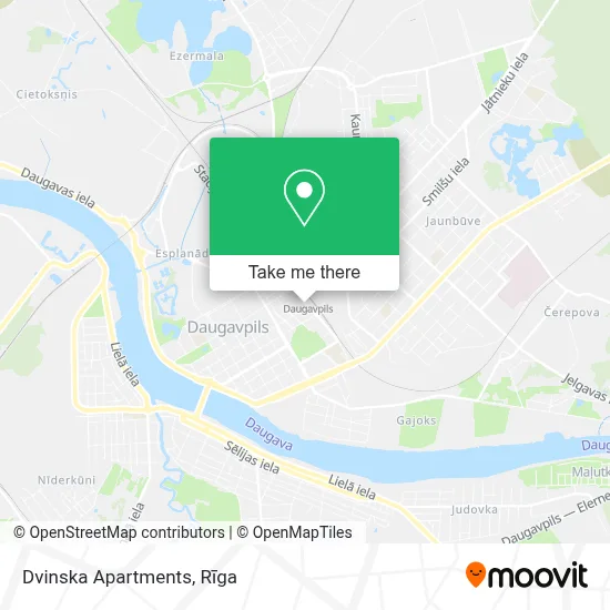 Dvinska Apartments map
