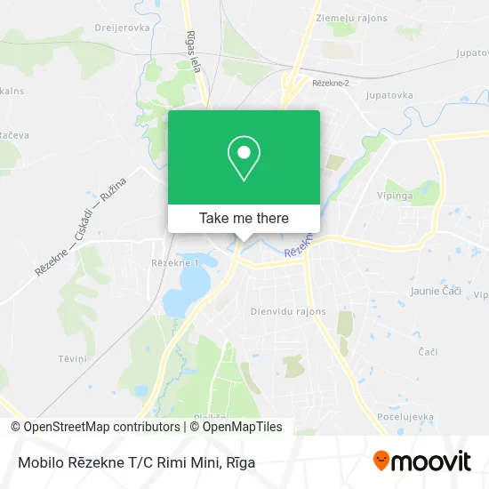 Mobilo Rēzekne T/C Rimi Mini map