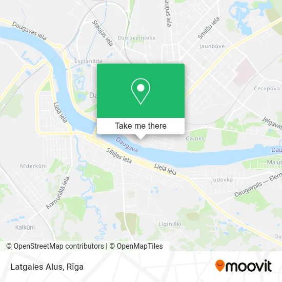 Latgales Alus map