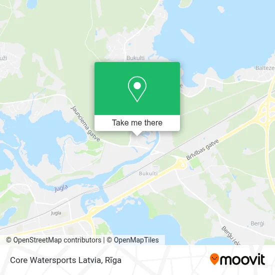 Core Watersports Latvia map