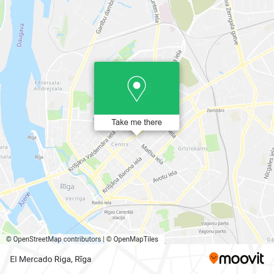 El Mercado Riga map