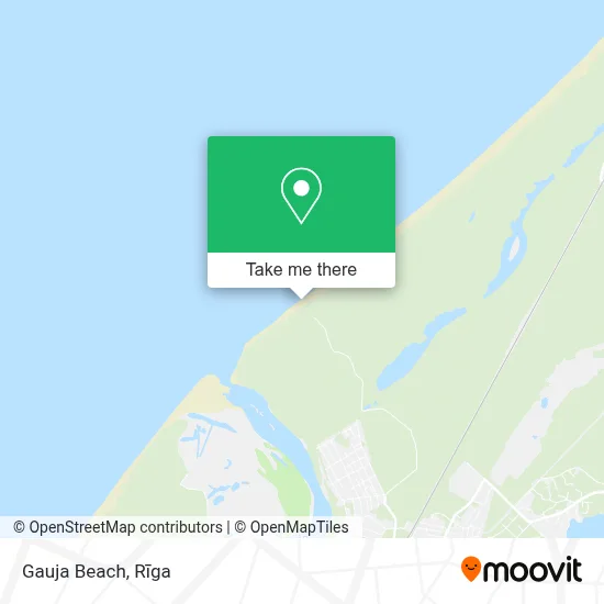 Gauja Beach map