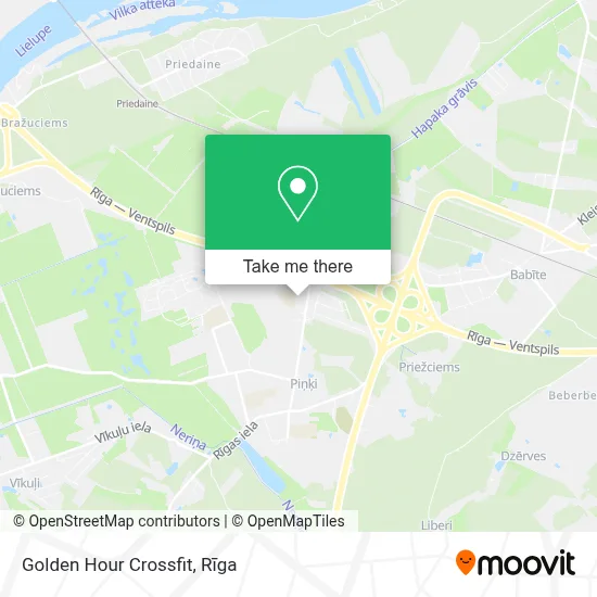 Golden Hour Crossfit map