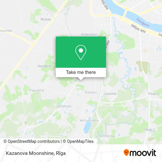 Kazanova Moonshine map