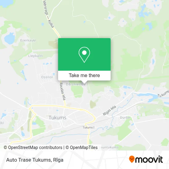 Auto Trase Tukums map