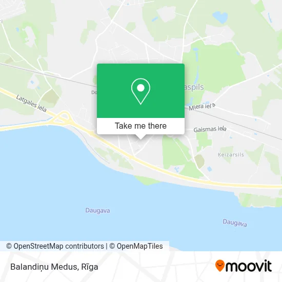 Balandiņu Medus map