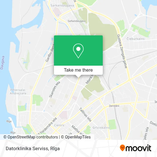 Datorklinika Serviss map