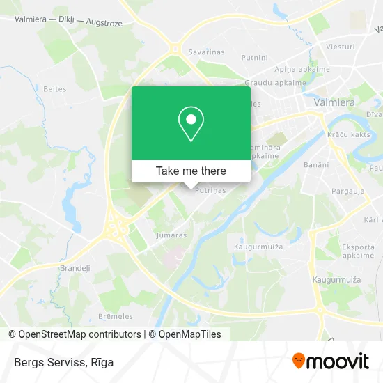Bergs Serviss map