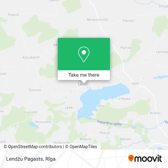 Lendžu Pagasts map