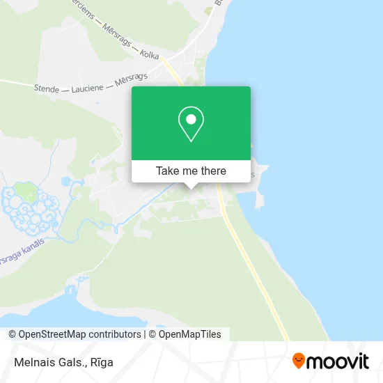 Melnais Gals. map
