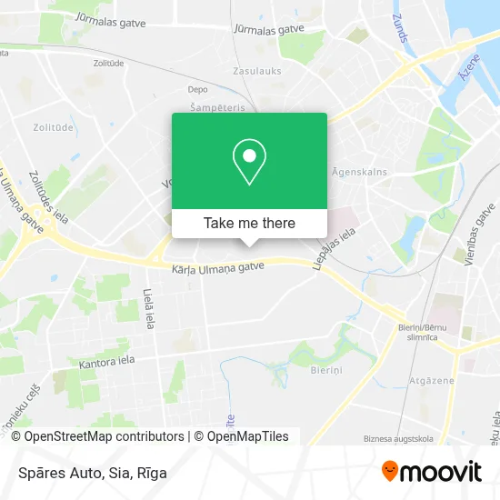 Spāres Auto, Sia map