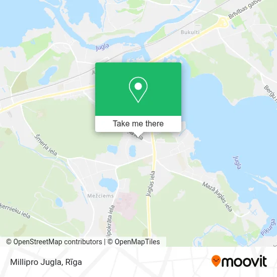Millipro Jugla map