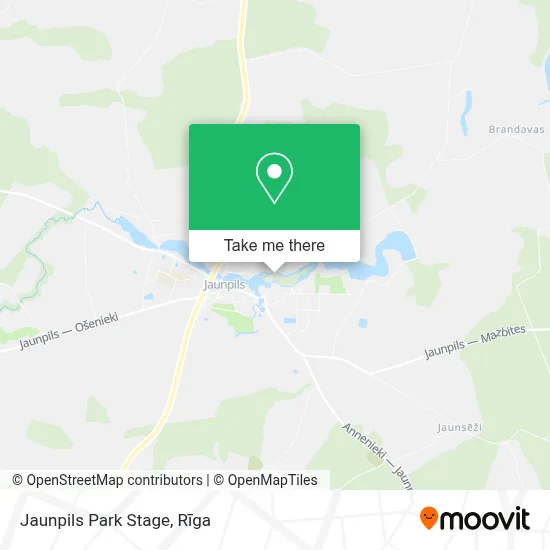 Jaunpils Park Stage map