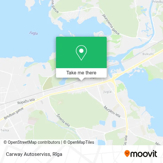Carway Autoserviss map