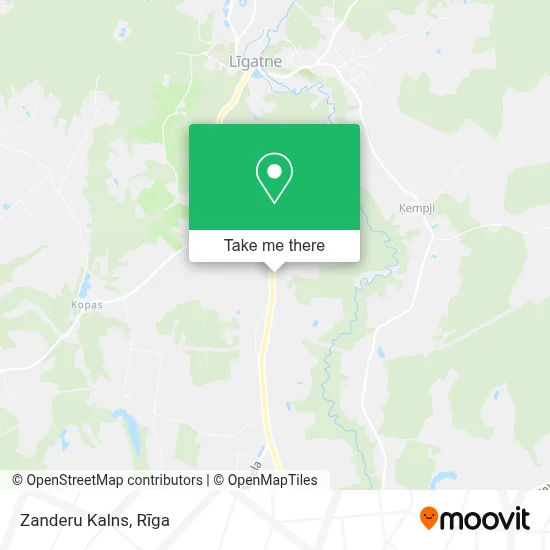 Zanderu Kalns map