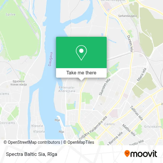 Spectra Baltic Sia map